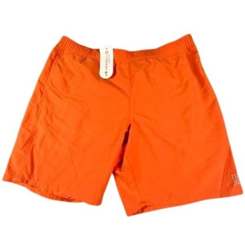 Merrell‎ Athletic Shorts Mens L Orange Hiking Trail Running Quick Dry Elastic